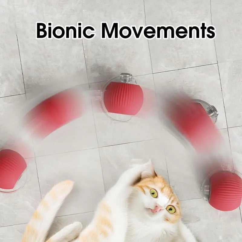 Interactive Electric Cat Toy with Rope Perfect Gift for Pets, Automatic Rolling Ball for Kittens, Fun Dog Cat Accessories