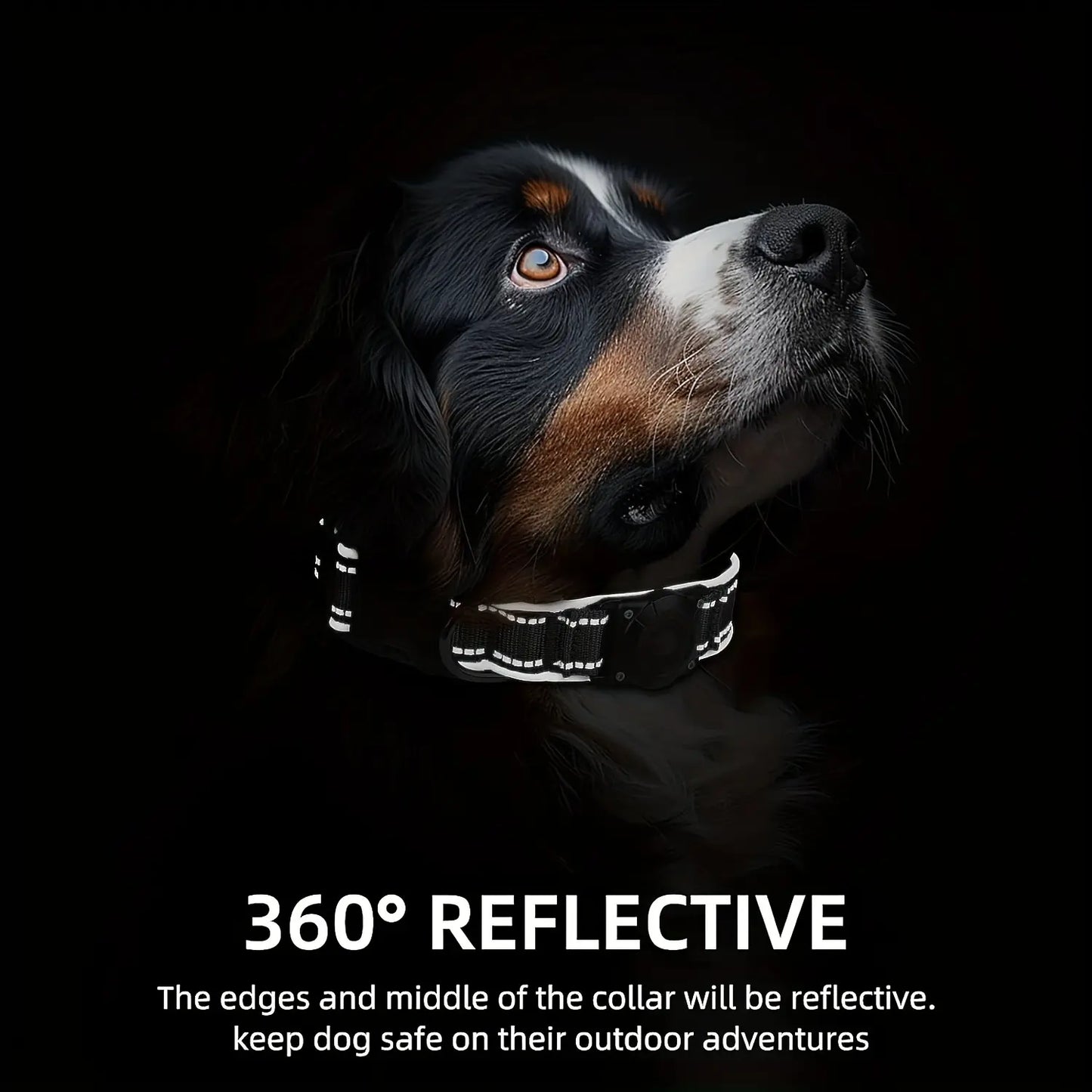 Tactical Nylon Airtag Dog Collar - Heavy Duty Metal Buckle Military Gear, Waterproof, Stain Resistant, Escape Proof, Universal Adjustable for Medium/Large/Xl Dogs, Non-Customized, Detachable Pet Supply Collar (Ideal Father'S Day Gift), Collars