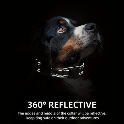 Tactical Nylon Airtag Dog Collar - Heavy Duty Metal Buckle Military Gear, Waterproof, Stain Resistant, Escape Proof, Universal Adjustable for Medium/Large/Xl Dogs, Non-Customized, Detachable Pet Supply Collar (Ideal Father'S Day Gift), Collars
