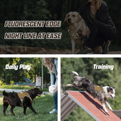 Auroth Tactical Dog Harness – Universal Harness, Walking Harness & Safety Harnesses for Small to Large Dogs, Durable Reflective, Easy to Control, No Pull Adjustable Pet Harness, Pet Supplies