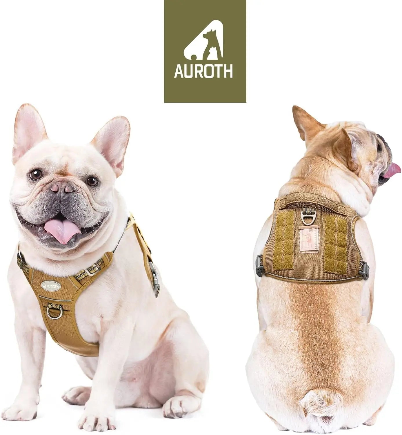 Auroth Tactical Dog Harness – Universal Harness, Walking Harness & Safety Harnesses for Small to Large Dogs, Durable Reflective, Easy to Control, No Pull Adjustable Pet Harness, Pet Supplies