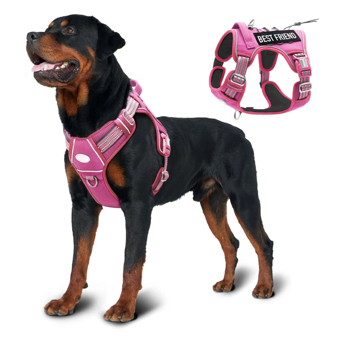 Auroth Tactical Dog Harness – Universal Harness, Walking Harness & Safety Harnesses for Small to Large Dogs, Durable Reflective, Easy to Control, No Pull Adjustable Pet Harness, Pet Supplies