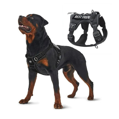 Auroth Tactical Dog Harness – Universal Harness, Walking Harness & Safety Harnesses for Small to Large Dogs, Durable Reflective, Easy to Control, No Pull Adjustable Pet Harness, Pet Supplies