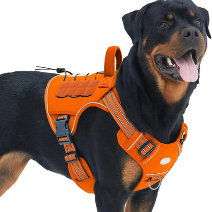 Auroth Tactical Dog Harness – Universal Harness, Walking Harness & Safety Harnesses for Small to Large Dogs, Durable Reflective, Easy to Control, No Pull Adjustable Pet Harness, Pet Supplies