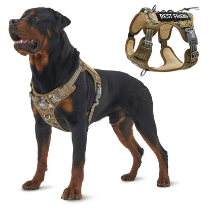 Auroth Tactical Dog Harness – Universal Harness, Walking Harness & Safety Harnesses for Small to Large Dogs, Durable Reflective, Easy to Control, No Pull Adjustable Pet Harness, Pet Supplies