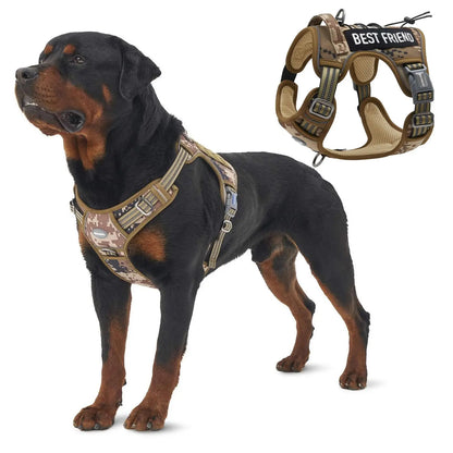 Auroth Tactical Dog Harness – Universal Harness, Walking Harness & Safety Harnesses for Small to Large Dogs, Durable Reflective, Easy to Control, No Pull Adjustable Pet Harness, Pet Supplies